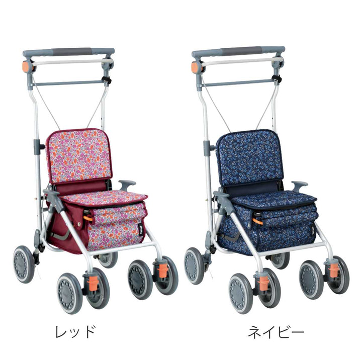 シルバーカーミドルタイプカゴノアMコンパクト座れる幸和製作所