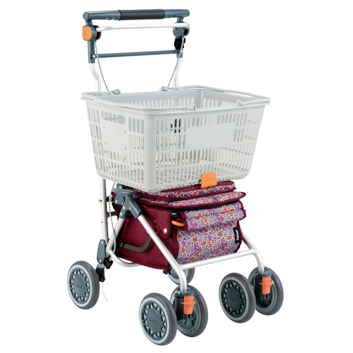 シルバーカーミドルタイプカゴノアMコンパクト座れる幸和製作所