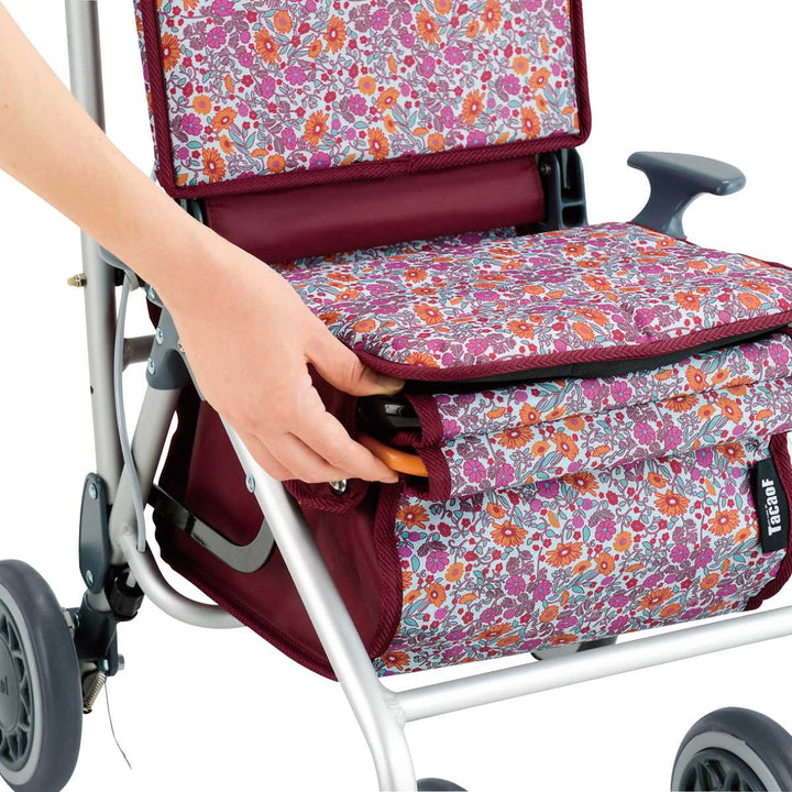 シルバーカーミドルタイプカゴノアMコンパクト座れる幸和製作所