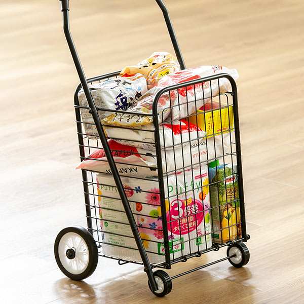 ショッピングカート折りたたみ4輪大容量おしゃれシンプルキャリーカート