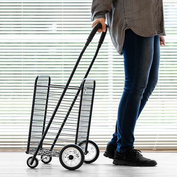 ショッピングカート折りたたみ4輪大容量おしゃれシンプルキャリーカート