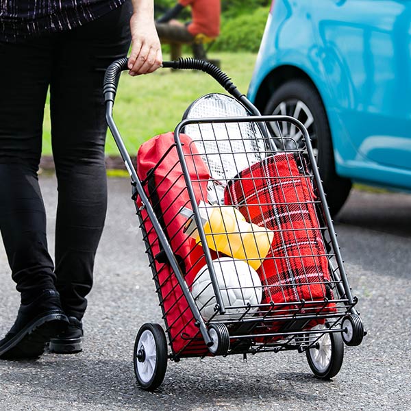 ショッピングカート折りたたみ4輪大容量おしゃれシンプルキャリーカート