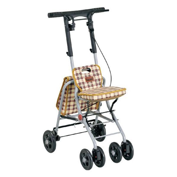 シルバーカーパインウォーカーアルミ製コンパクト座れる幸和製作所おしゃれ