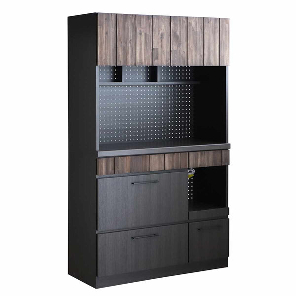 食器棚RESECタイプ幅104.7cm天然木日本製アカシア