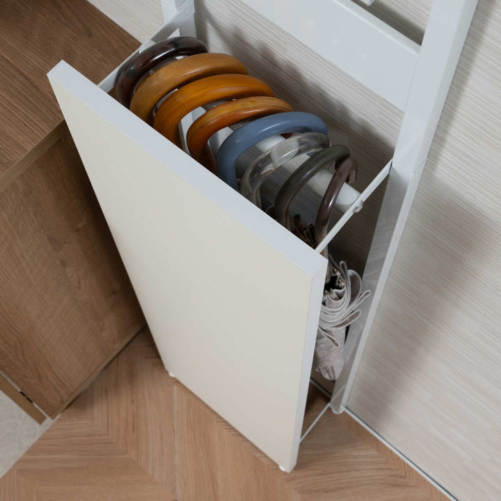 突っ張り玄関収納ラダーラック幅30cm傘立て