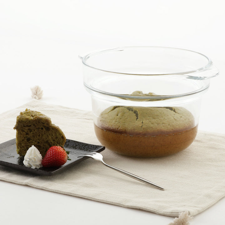 電子レンジ調理鍋18cm耐熱ガラス製デリッシュライフ耐熱ガラスマルチポット