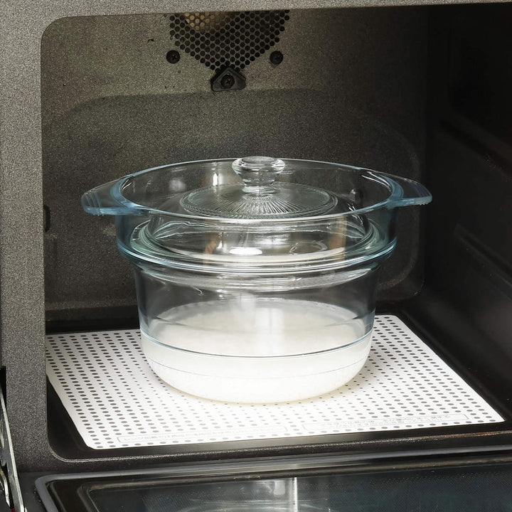 電子レンジ調理鍋18cm耐熱ガラス製デリッシュライフ耐熱ガラスマルチポット