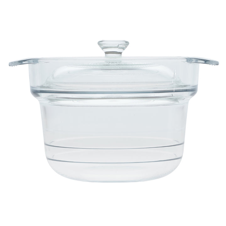 電子レンジ調理鍋18cm耐熱ガラス製デリッシュライフ耐熱ガラスマルチポット