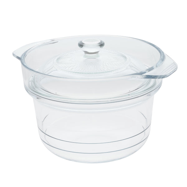 電子レンジ調理鍋18cm耐熱ガラス製デリッシュライフ耐熱ガラスマルチポット