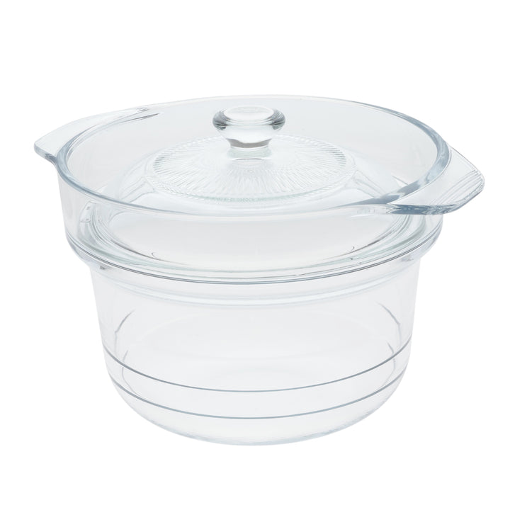 電子レンジ調理鍋18cm耐熱ガラス製デリッシュライフ耐熱ガラスマルチポット