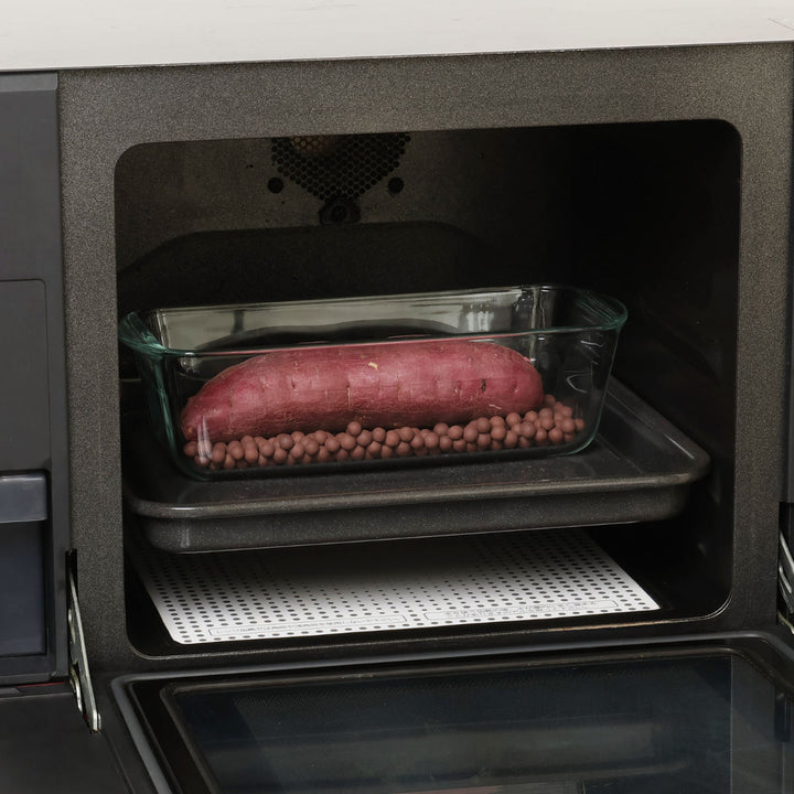 焼きいもポット耐熱ガラス製デリッシュライフ発熱セラミックボール付