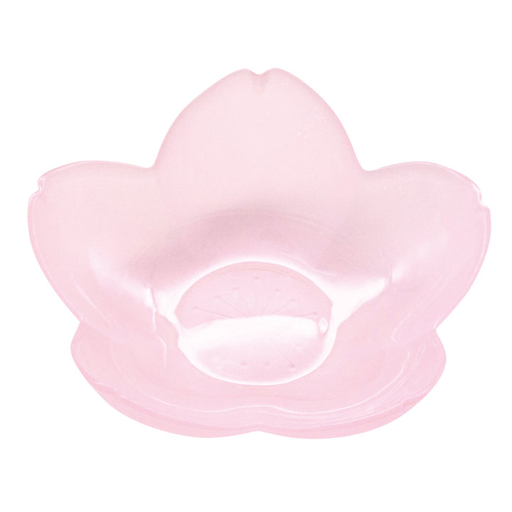 廣田硝子鉢はなほのか桃中鉢