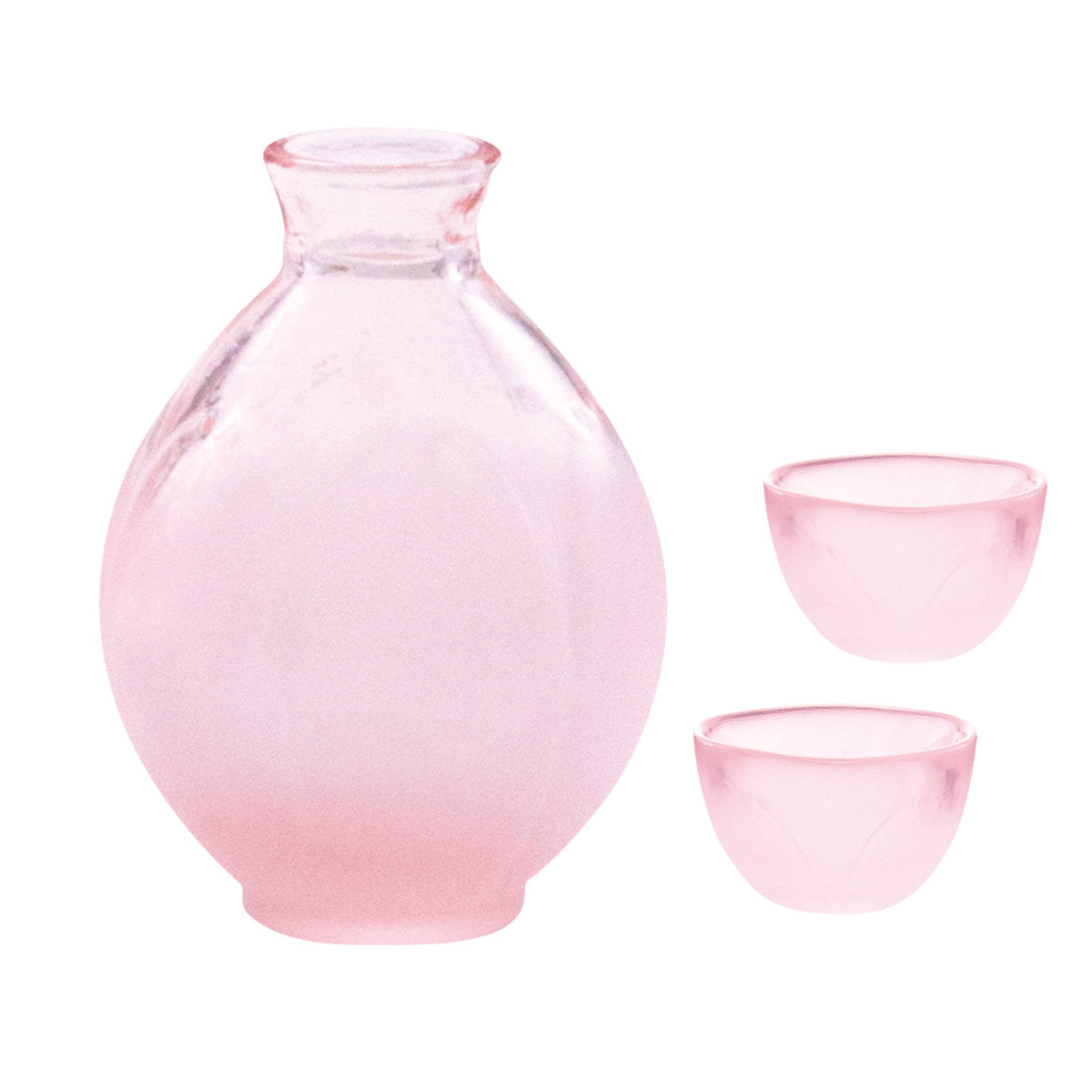 廣田硝子 はなほのか桃 酒器 三点揃 手籠無し – ハウジー