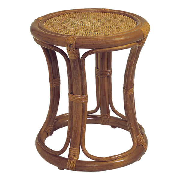 籐スツール丸型ラタン製座面高38cm