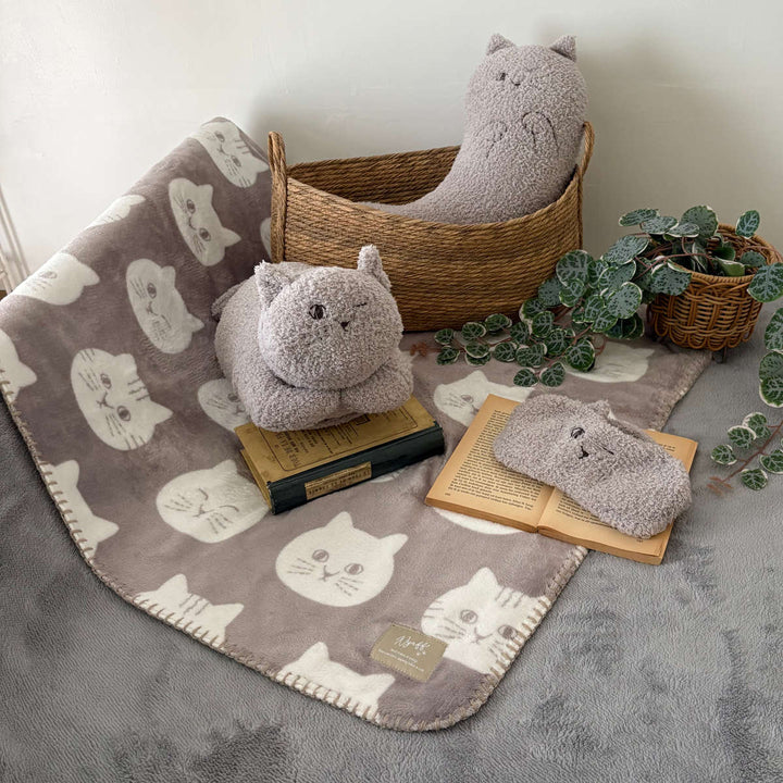 アイピローにゃふにゃふネコ安眠電子レンジ