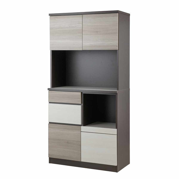 キッチンボード幅90cmスリートーンフルスライドレール日本製