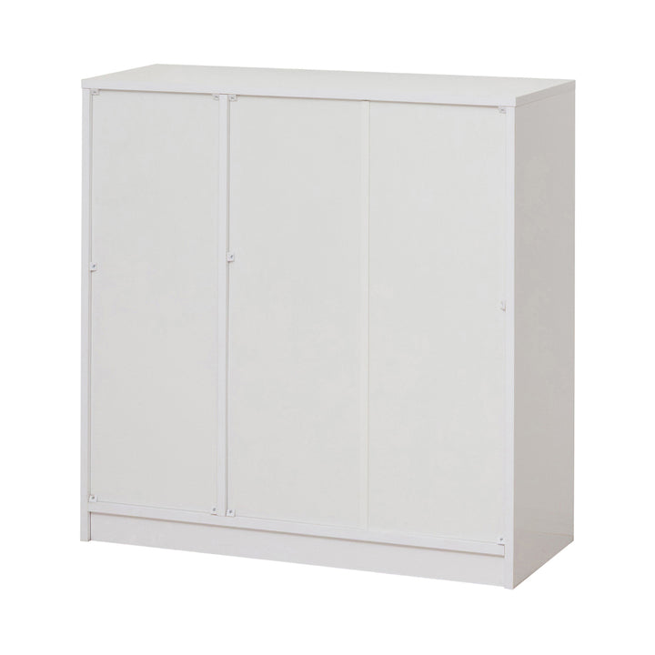 食器棚幅89.5cm高さ90cmメラミンすりガラス背面化粧