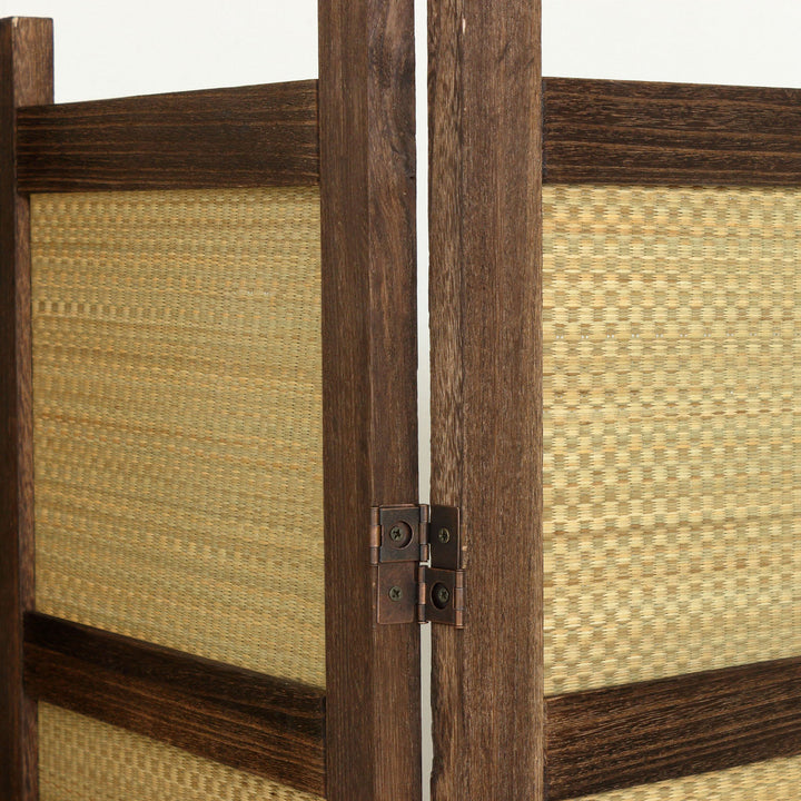 衝立高さ152.5cm3連焼桐い草360度調節完成品