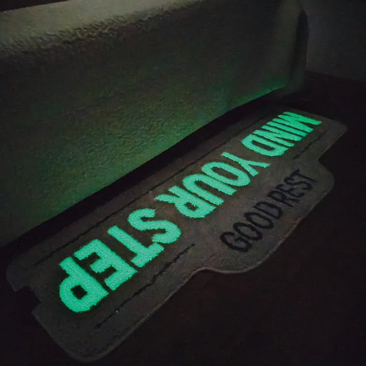 玄関マットタフティールミナスマットマインドユアステップ光る