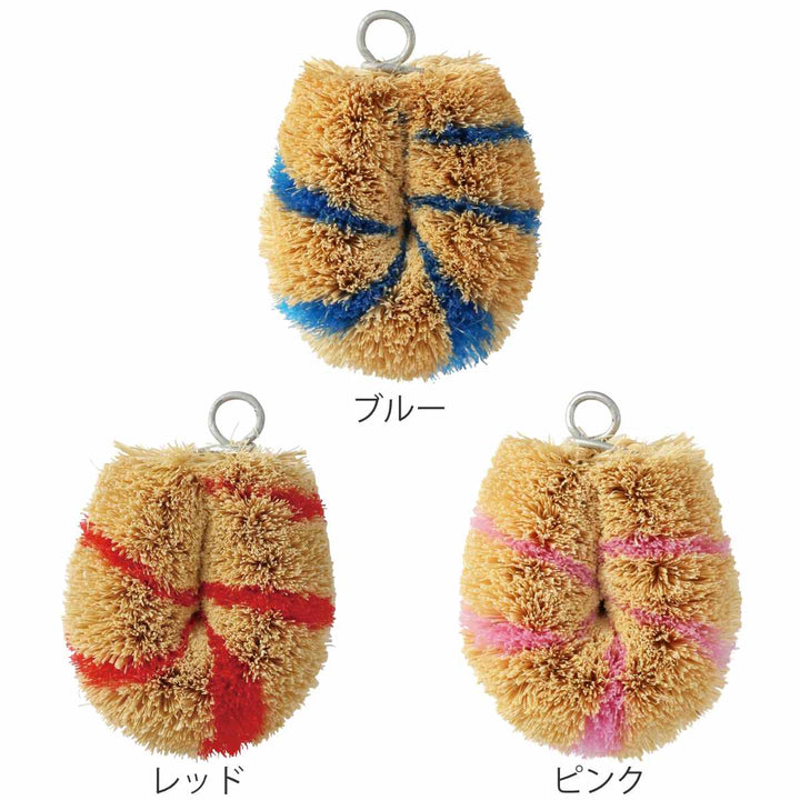 たわし亀の子束子日本製シマシマミニミニサイズコンパクト