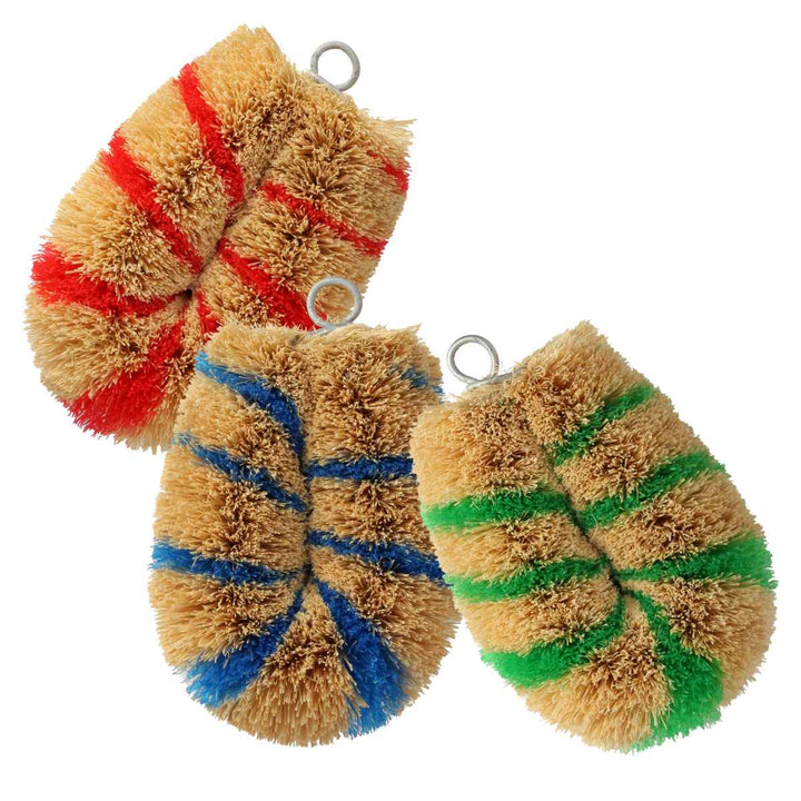 たわし亀の子束子日本製シマシマミニサイズコンパクト