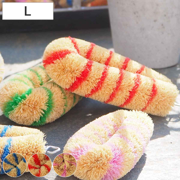 たわし亀の子束子日本製シマシマスリムコンパクト