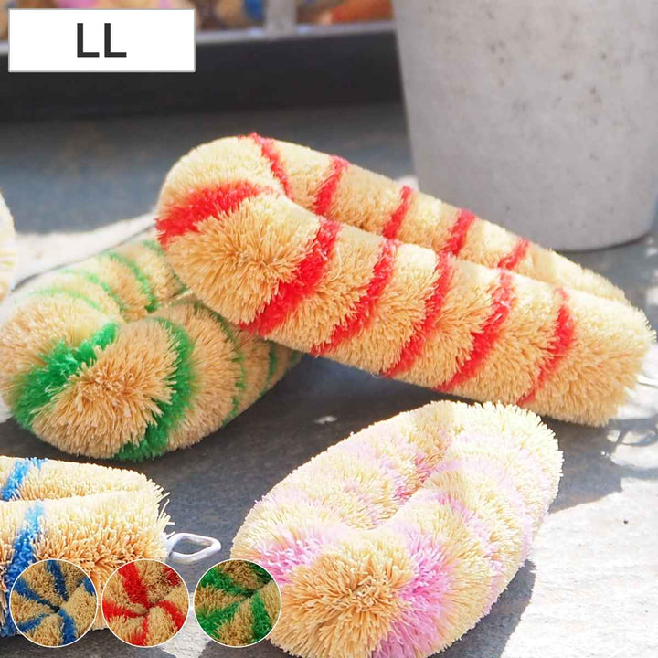 たわし亀の子束子日本製シマシマロングコンパクト