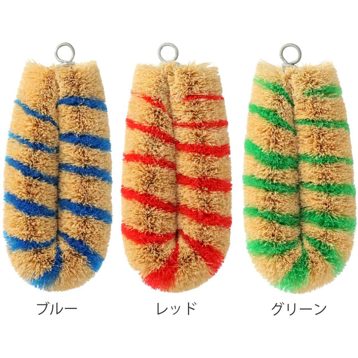 たわし亀の子束子日本製シマシマロングコンパクト