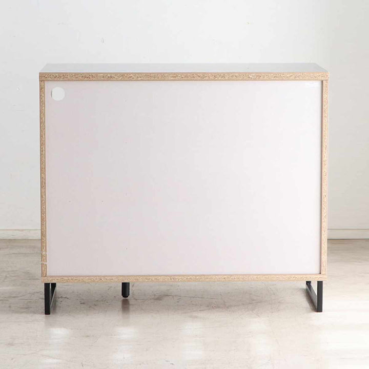 キッチンカウンター幅104.7cmステンレス天板木目調日本製完成品