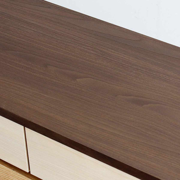 チェスト5段幅90cm木目調日本製