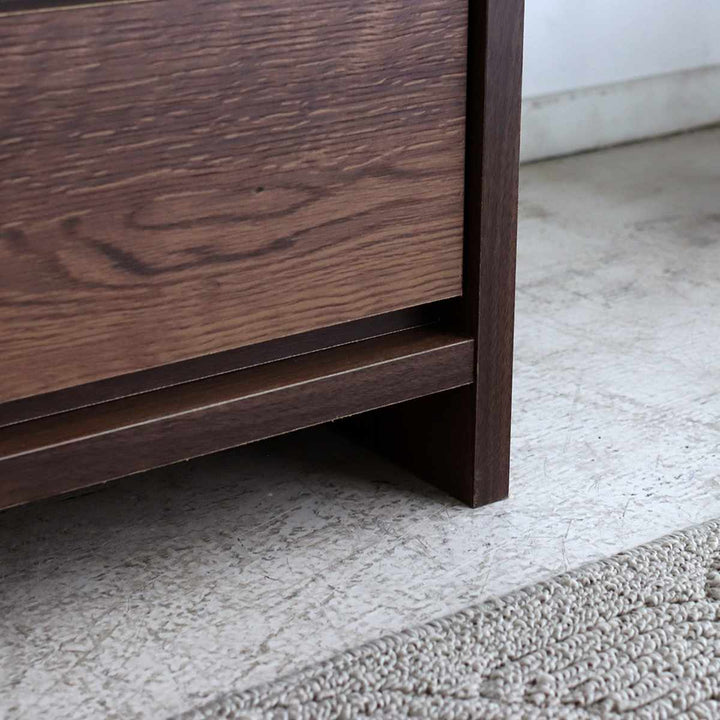 チェスト5段幅90cm木目調日本製