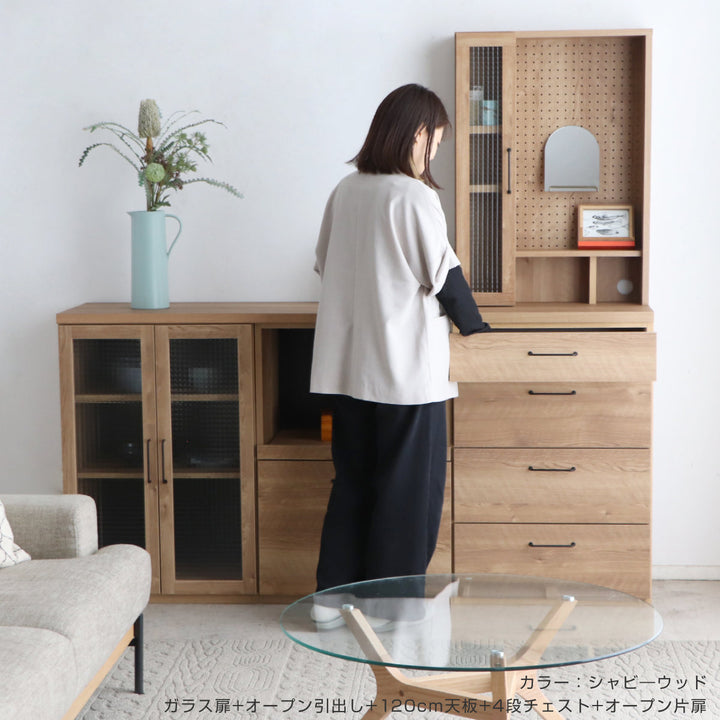 オープン片扉完成品日本製TRC上段専用