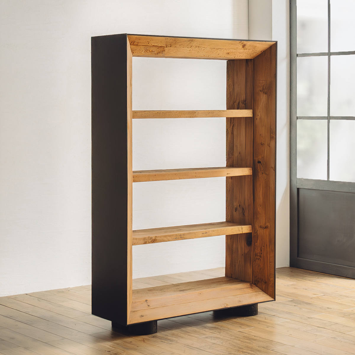 オープンラック 幅120cm 4段 天然木 完成品 オーク パイン – ハウジー