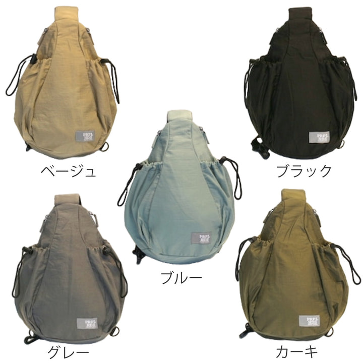 ボディバッグOSAMPOしわナイロンWボトルボディバッグ
