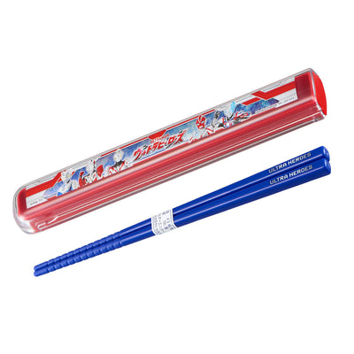 箸箱セット ウルトラヒーローズ 引フタ箸箱セット 16.5cm