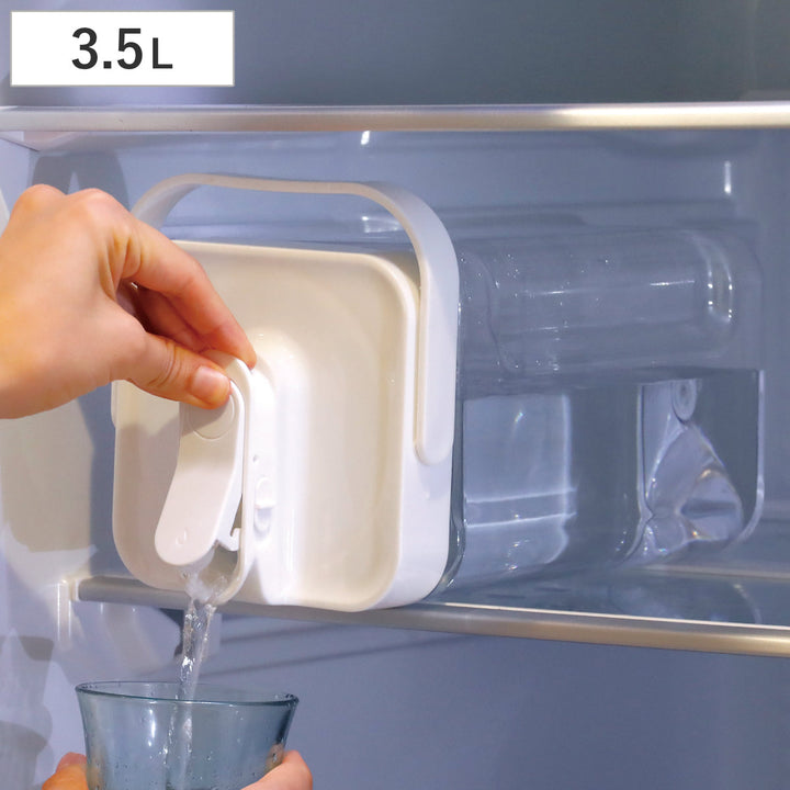 ピッチャー3.5L冷蔵庫に入れたまま注げるジャグMEGATANK