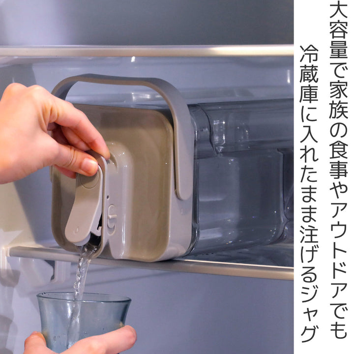 ピッチャー3.5L冷蔵庫に入れたまま注げるジャグMEGATANK