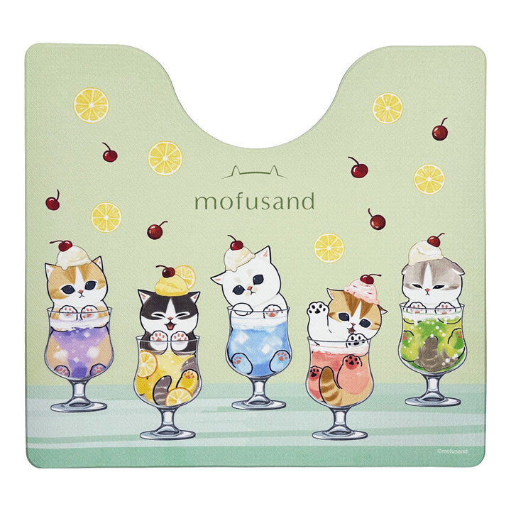 トイレマットPVC55×60cmモフサンド