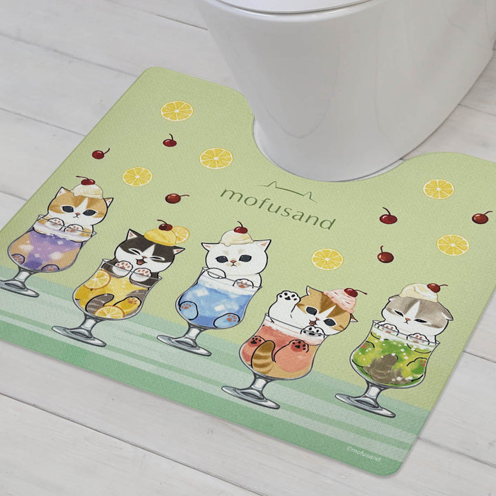 トイレマットPVC55×60cmモフサンド