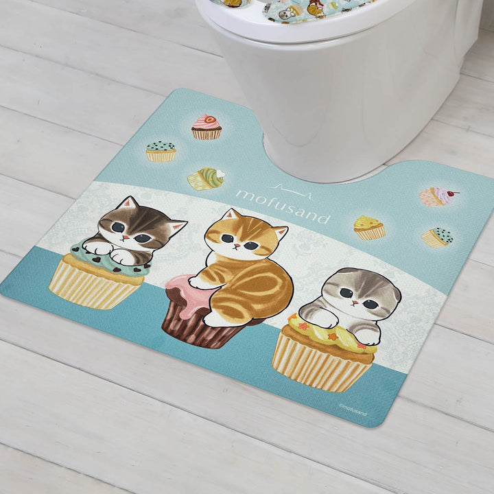 トイレマットPVC55×60cmモフサンド