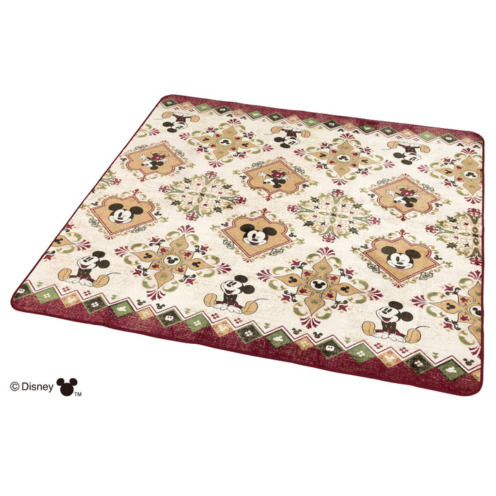 ラグ180×180cmミッキーマウスフランネル
