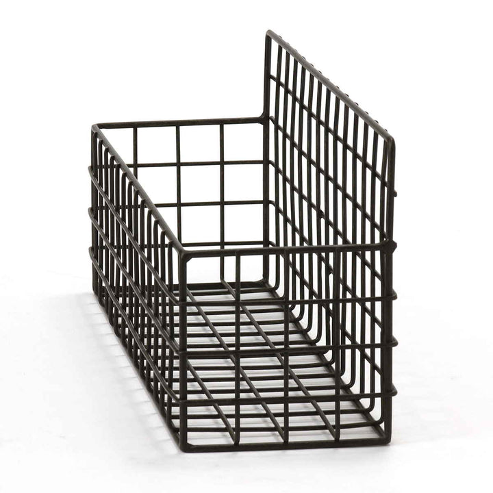 かごジョセフアイアンショートワイヤーバスケット壁掛け幅32×奥行10×高さ14cm