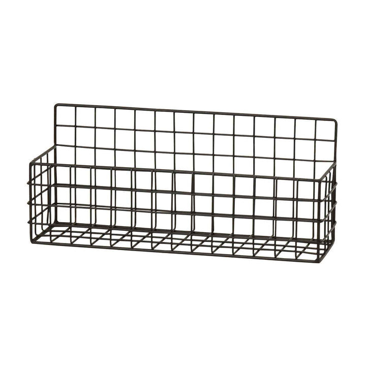 かごジョセフアイアンショートワイヤーバスケット壁掛け幅32×奥行10×高さ14cm
