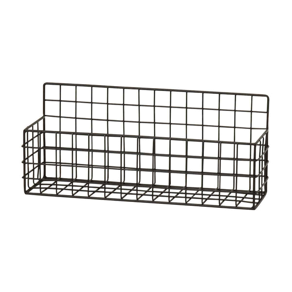 かごジョセフアイアンショートワイヤーバスケット壁掛け幅32×奥行10×高さ14cm