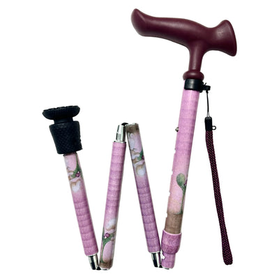 杖 折りたたみ 5段階調節 デザイナーズアートステッキ おしゃれ