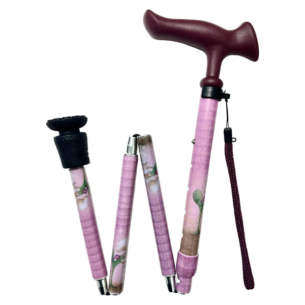 杖折りたたみ5段階調節デザイナーズアートステッキおしゃれ