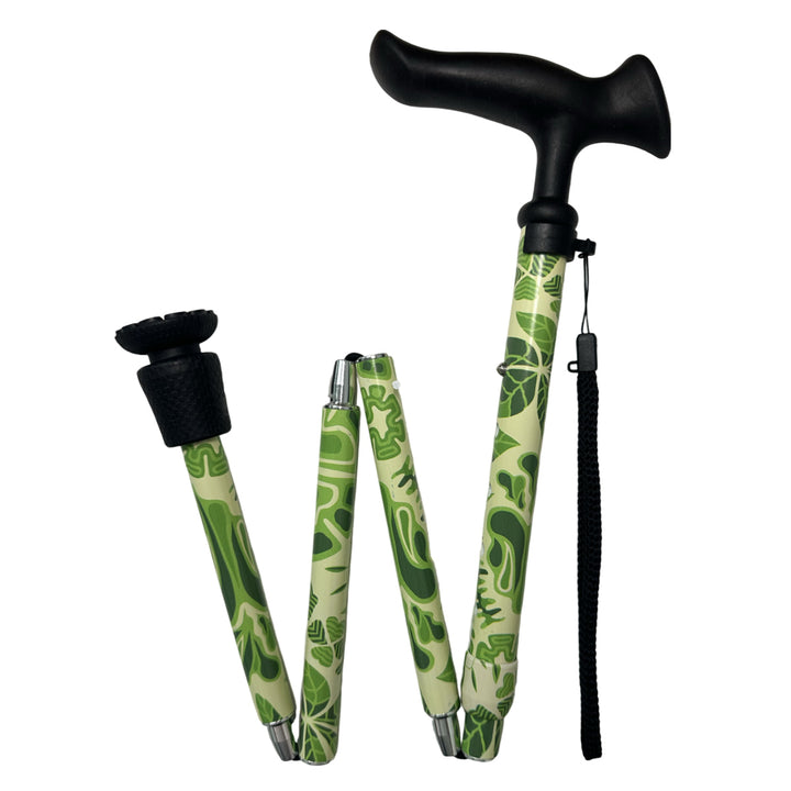 杖折りたたみ5段階調節デザイナーズアートステッキおしゃれ