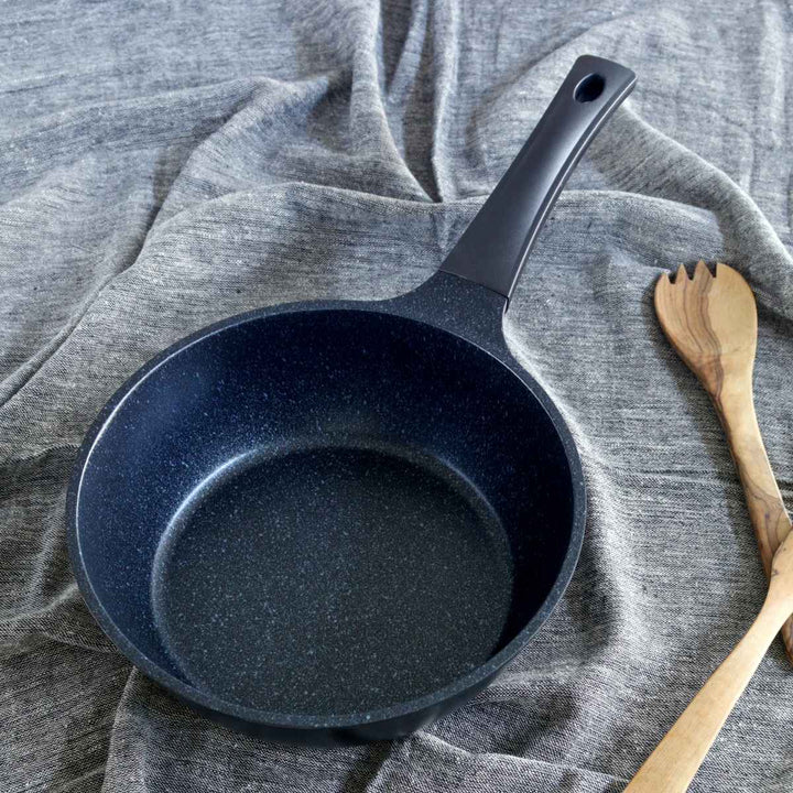 フライパン24cm深型IH対応軽量ダイヤモンドマーブルコーティング