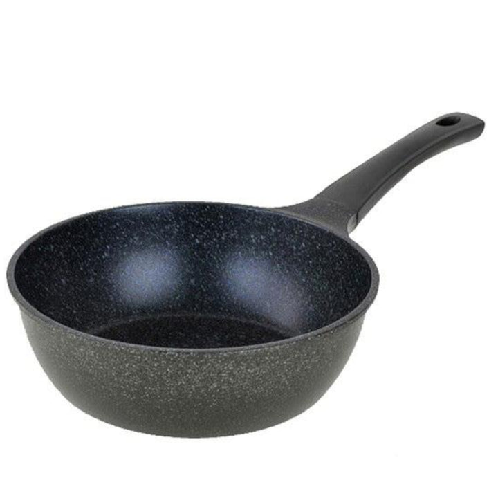 フライパン24cm深型IH対応軽量ダイヤモンドマーブルコーティング