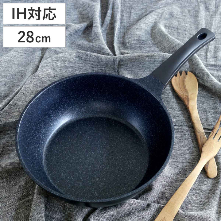 いため鍋28cmIH対応軽量ダイヤモンドマーブルコーティング深型フライパン